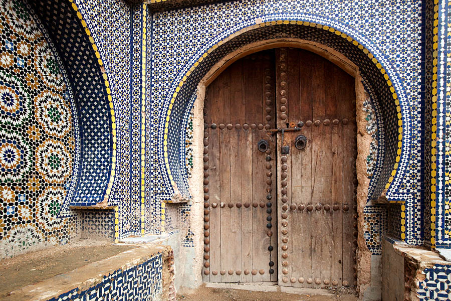  Palace door Meknes   Morocco